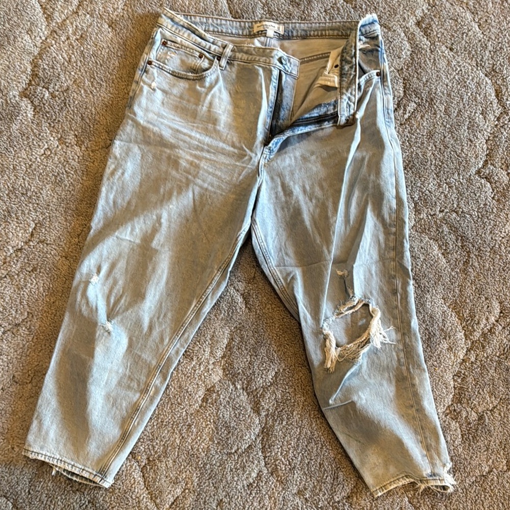 Light Blue Distressed Jeans